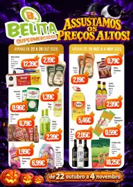 Folheto Belita Página 1: Vinho JP €2,05, Azeite oliveira serra €2,99