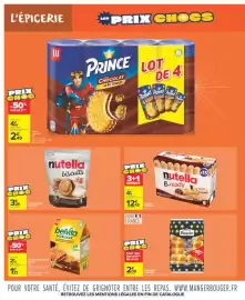 Catalogue Carrefour Market | Les prix chocs page 10: Nutella B-ready €12,42, Nutella biscuits €3,29