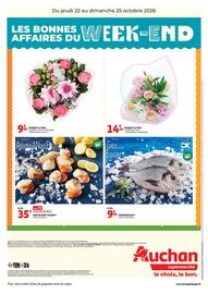Catalogue Auchan Supermarché | Bons plans du week end page 2: BOUQUET 15 TIGES €14,49, Mr.Goodfish DORADE ROYALE €9,99