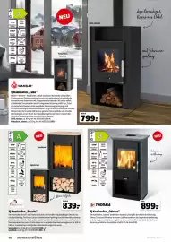Leitermann Baumarkt Prospekt Seite 18: Kaminofen „Odense“ THORMA €899,00, Fireplace Kaminofen „Tuvalu“ €839,00
