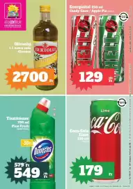 Vil-For akciós újság hét 43 Oldal 1: Bertolli olívaolaj €2.700,00, Hell energiailat €129,00