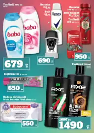 Vil-For akciós újság hét 43 Oldal 22: Axe tusfürdő €1.490,00, Rexona deodorant €690,00