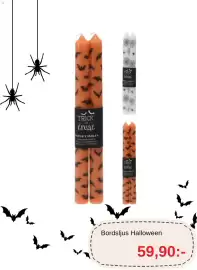 Blomsterlandet reklamblad vecka 44 Sida 4: Trick or treat Bordsljus Halloween €59,90