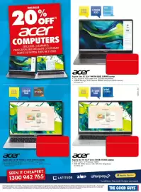 The Good Guys catalogue week 43 Page 24: Acer Aspire Go 15 15.6" Core 5 8GB 512GB Laptop