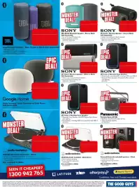 The Good Guys catalogue week 43 Page 27: Sony ULT Tower 7 Wireless Party Speaker, Sony Ult Field 3 Wireless Speaker