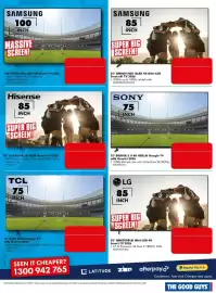 The Good Guys catalogue week 43 Page 4: Sony 75" Bravia 3 II 4K HDR AI Google TV with Gemini 2026