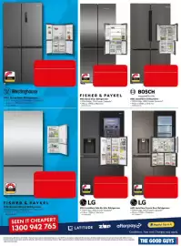 The Good Guys catalogue week 43 Page 7: Bosch 605L Quad Door Refrigerator, Westinghouse 496L Quad Door Refrigerator