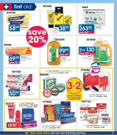 Clicks catalogue Page 21: Norflex Anti-Inflammatory Gel €50,99, 8-Trek Drawing Ointment €38,99