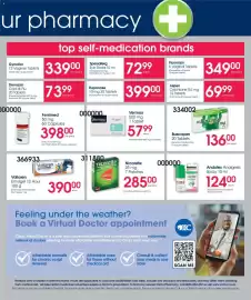 Clicks catalogue Page 31: Buscopan 20 Tablets €136,00, Voltaren Emulgel 12 Hour €390,00