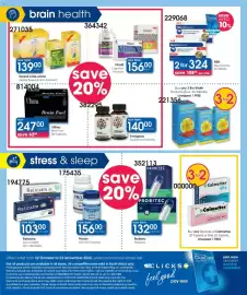 Clicks catalogue Page 32: MNI NeuroVance €324,00, Relicalm Day or Night €103,00