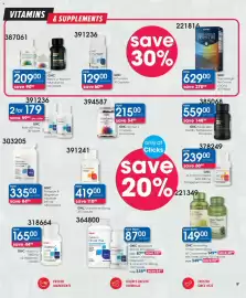 Clicks catalogue Page 9: GNC Triple Strength Fish Oil plus CoQ-10 €629,00, GNC Potassium & Magnesium Aspartate €335,00
