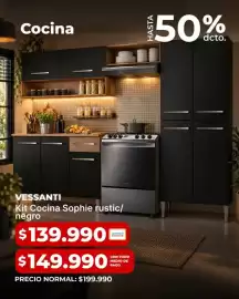 Catálogo Easy Página 3: Vessanti - kit cocina sophie rustic/ negro €139.990,00