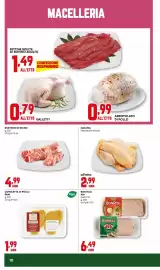 Volantino Kanguro Pagina 10: Cotoletta di pollo Pam €1,99, Rusticini di suino €4,99