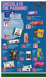Volantino Kanguro Pagina 8: Snack Kinder Maxi €1,99, Tavoletta di cioccolato fondente extra Tesori dell'Arca €3,49
