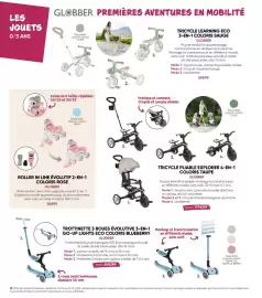 Catalogue Fnac page 10: Globber tricycle learning eco 3-en-1 coloris sauge €59,99