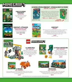 Catalogue Fnac page 106: Minecraft 404 editions l'encyclopédie €17,95, Bibliotheque rose et verte minecraft, l'étranger €6,50