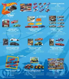 Catalogue Fnac page 26: Hot wheels calendrier de l'avent €29,99, Hot wheels coffret 5 ferrari - 1:64 €12,99