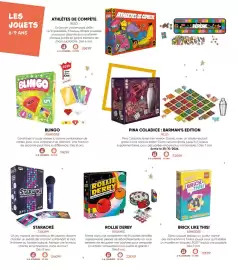 Catalogue Fnac page 56: Asmodee blingo €19,99, Iello athlètes de compète €26,99