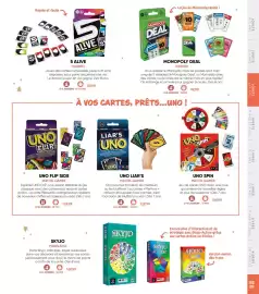 Catalogue Fnac page 59: Magilano skyjo €16,99, Mattel games uno liar's €12,99
