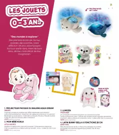 Catalogue Fnac page 6: Vtech baby lumizen €13,99, Gipsy toys lapin bunny bella à fonctions 28 cm €39,99