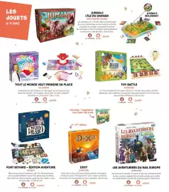 Catalogue Fnac page 62: Asmodee toy battle €24,99, Dujardin tout le monde veut prendre sa place €24,99