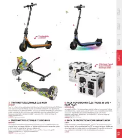 Catalogue Fnac page 69: Ninebot trottinette électrique c2 pro bleu €282,99, Ninebot trottinette électrique c2 e noir €231,99