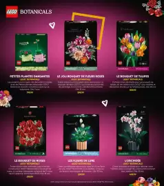 Catalogue Fnac page 70: Lego botanicals l'orchidée €49,99, Lego botanicals petites plantes dansantes €19,99