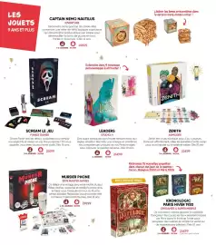 Catalogue Fnac page 78: Origames & super meeple kronologic paris hiver 1920 €24,99, Spin master games murder phone €29,99