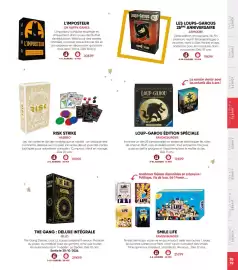 Catalogue Fnac page 79: Iello the gang : deluxe intégrale €29,99, Asmodee les loups-garous 25ème anniversaire €19,99
