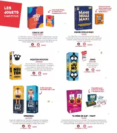 Catalogue Fnac page 80: Tailemi ta mère en slip - fight €23,99, Asmodee jumo €19,99
