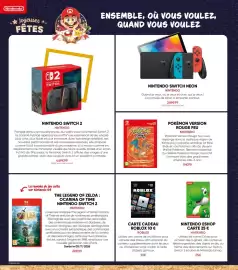 Catalogue Fnac page 86: Nintendo the legend of zelda : ocarina of time switch 2 €69,99, Nintendo switch neon €269,99