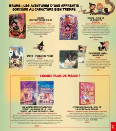 Catalogue Fnac page 95: Glénat calendrier mural brume 2027 €13,00, Glénat bd brume coffret tomes 01 à 03 €38,00
