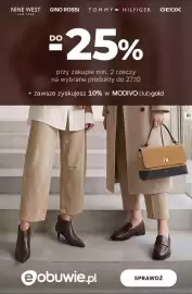 Eobuwie gazetka tydzień 43 Strona 1: NINE WEST GINO ROSSI TOMMY HILFIGER GEOX NEW YORK DO **25% przy zakupie min. 2 rzeczy