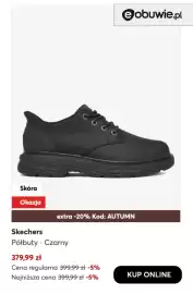 Eobuwie gazetka tydzień 43 Strona 2: e obuwie.pl Skóra Okazja extra -20% Kod: AUTUMN Skechers Półbuty - Czarny 379,99 zł