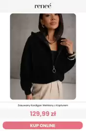 Renee magazyn tydzień 43 Strona 9: Zasuwaný Kardigan Wełniany z Kapturem €129,99