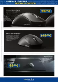 Volantino Euronics settimana 43 Pagina 5: Logitech PRO X SUPERLIGHT 2c SE €99,99, Logitech PRO X SUPERLIGHT 2 DEX €149,99
