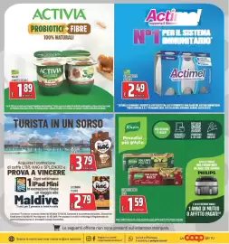 Volantino Coop Pagina 23: Caffè Hag Colombia €2,79, Actimel Bianco €2,49