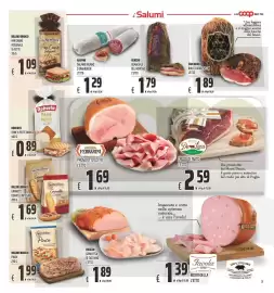 Volantino Coop Pagina 3: Renzini guanciale del norcino €1,79, San Marco Rialto Gran Speck €1,89