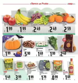Volantino Coop Pagina 5: Delizie dell'Orto insalata mista €0,99, Ponti aceto di mele €1,69