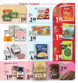 Volantino Coop Pagina 7: Gamberi sguisciati Vento di Mare €4,39, Algida Cucciolone €3,99
