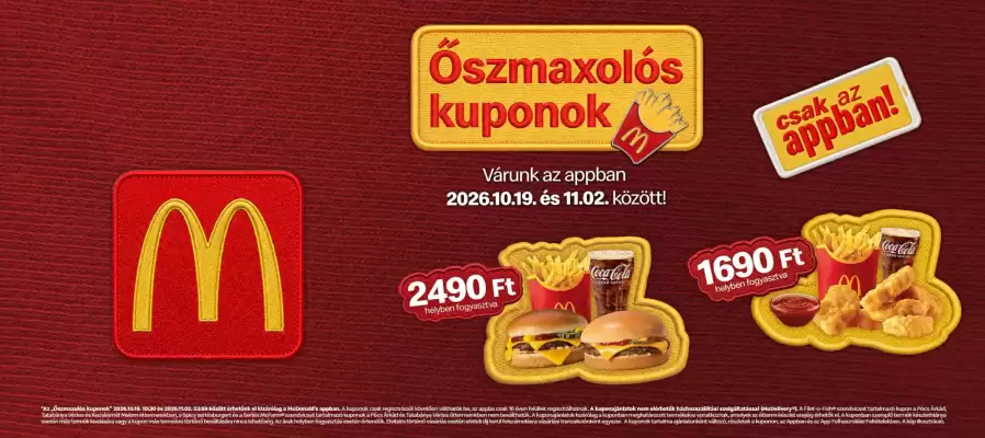 McDonald's akciós újság (érvényes eddig: 2-11)