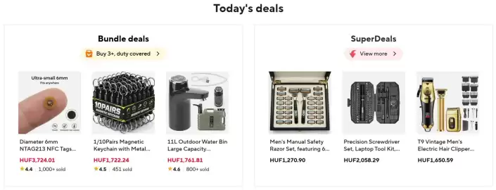 AliExpress akciós újság hét 43 Oldal 1