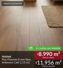 Catálogo Constructor Sodimac Página 9: Holztek - piso flotante 8 mm new ardennes cafe €8.990,00