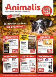 Catalogue Animalis page 1: Animalis Offres valables du 26 octobre au 15 novembre 2026 Animalis+ Dès le 23 octobre pour les