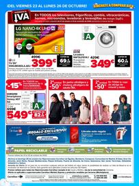 Folleto Carrefour Página 4: ¡DEL VIERNES 23 AL LUNES 26 DE OCTUBRE! AHÓRRATE EL LVA HINCHATE A COMPRAR BIEN, En TODOS los