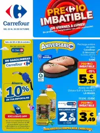 Folleto Carrefour Página 1: Carrefour DEL 23 AL 26 DE OCTUBRE PRE HIO IMBATIBLE ¡DE VIERNES A LUNES! En productos