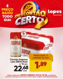Folheto Lopes Supermercados Página 10: % % % %3Ĕ PREÇO BAIXO TODO DIA! % % % % % 80% 9/0 supermercados % % % % ESCONTÃO