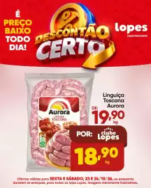 Folheto Lopes Supermercados Página 7: Linguiça Toscana Aurora €18,90