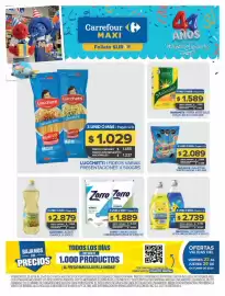 Folleto Carrefour Maxi Página 1: Lucchetti - fideos €1.485,00, Zorro - jabon liquido c/bicarbonato/plus dp x 800 cc €3.440,00