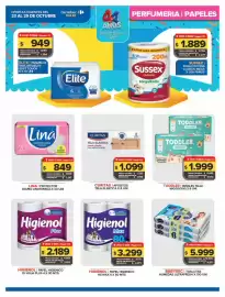 Folleto Carrefour Maxi Página 7: Higienol - papel higienico €5.170,00, Lina - protectores diarios €1.509,00
